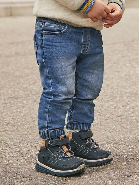 Soft Denim Joggers - Dark Wash