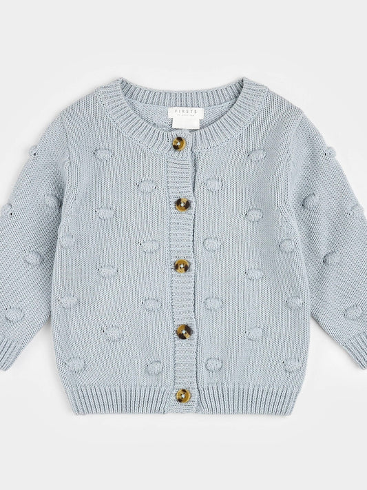 Knit Cardigan - Pearl Blue