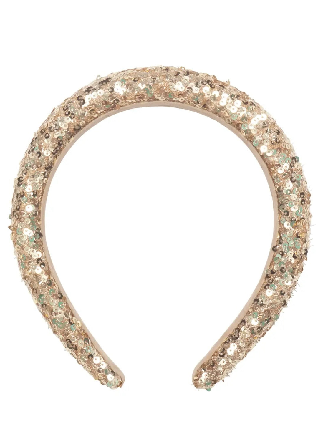 Gold Sequin Padded Headband