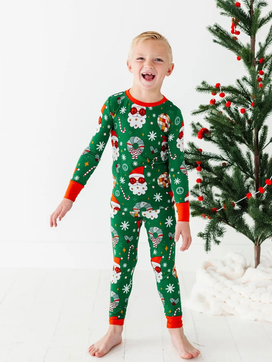 Retro Santa Pajama Set