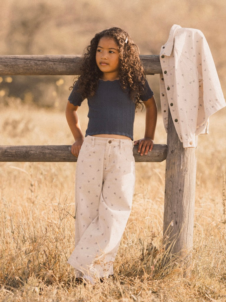 Indigo Scallop Tee