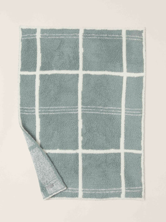 CozyChic Grid Plaid Stroller Blanket - Sage Green