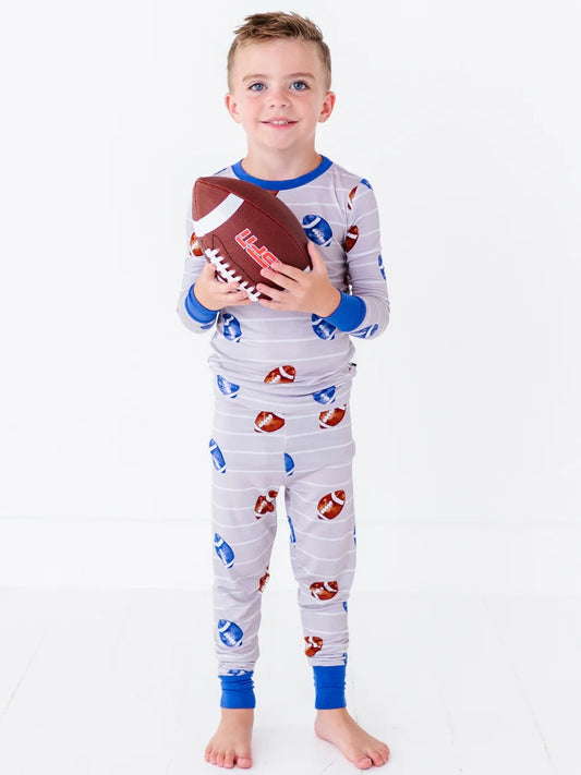 Stripe Football Toddler Pajamas