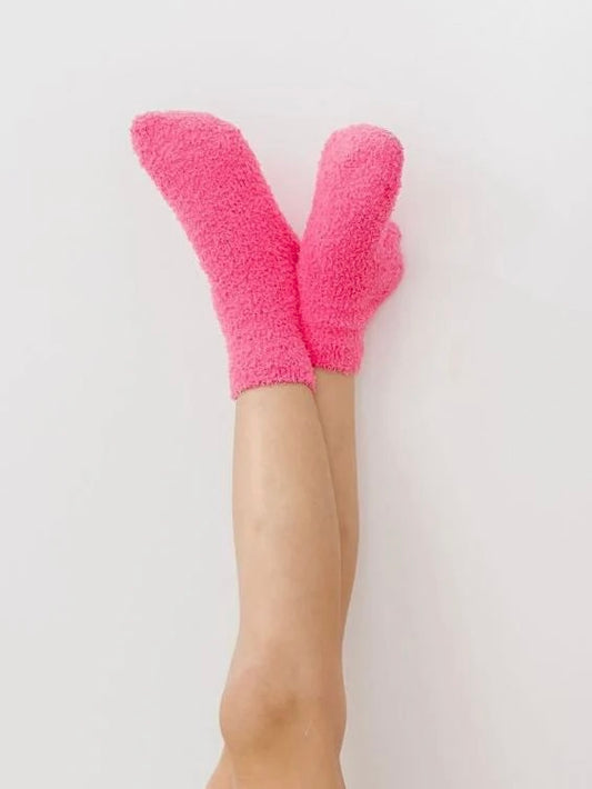 Cozy Socks - Bright Pink