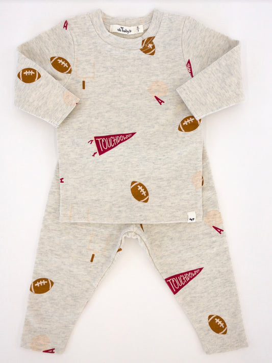 Football Set - Oatmeal Heather