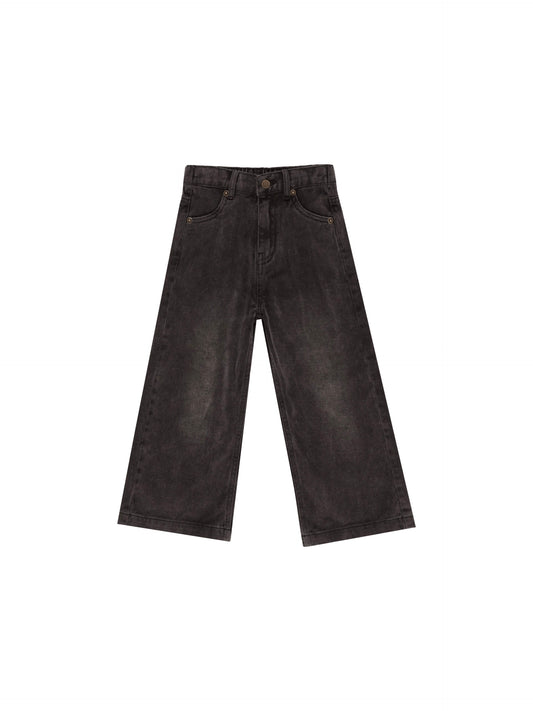 Washed Black Straight Leg Pant