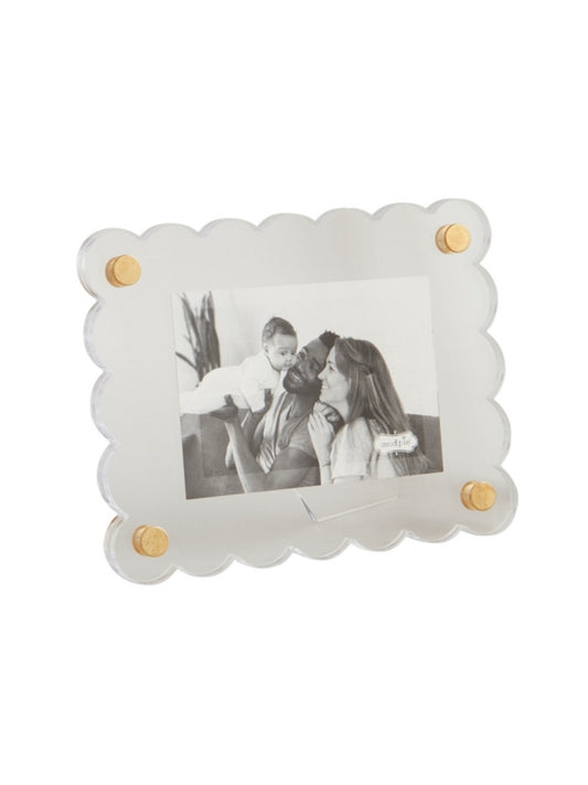 Clear Acrylic Scalloped Frame