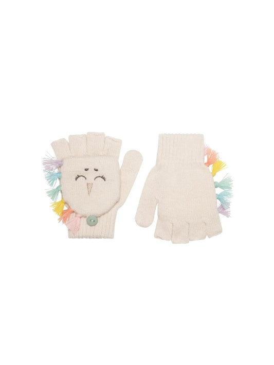 Rainbow Unicorn Knitted Gloves 3-6Y