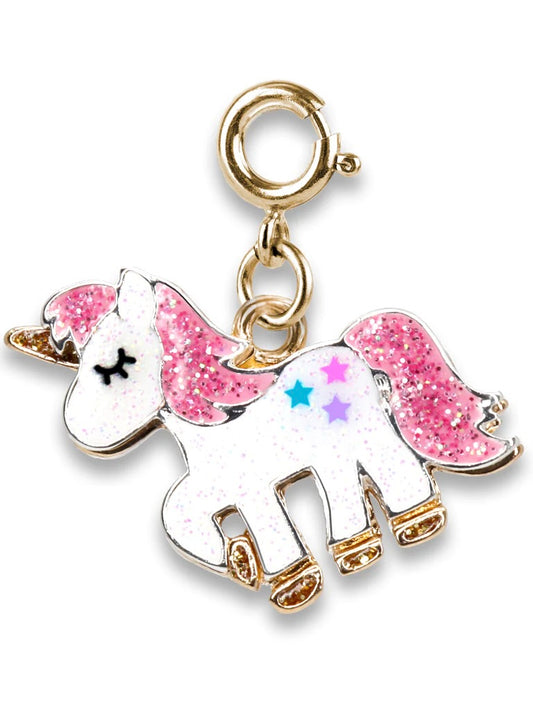 Charm It! Gold Glitter Unicorn Charm