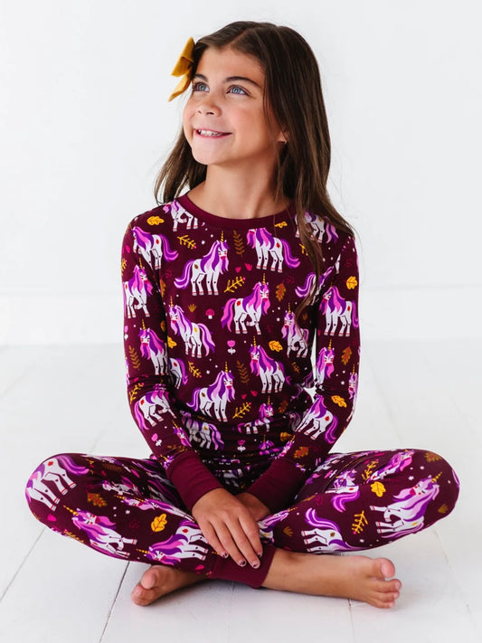 Purple Unicorn Toddler Pajama Set