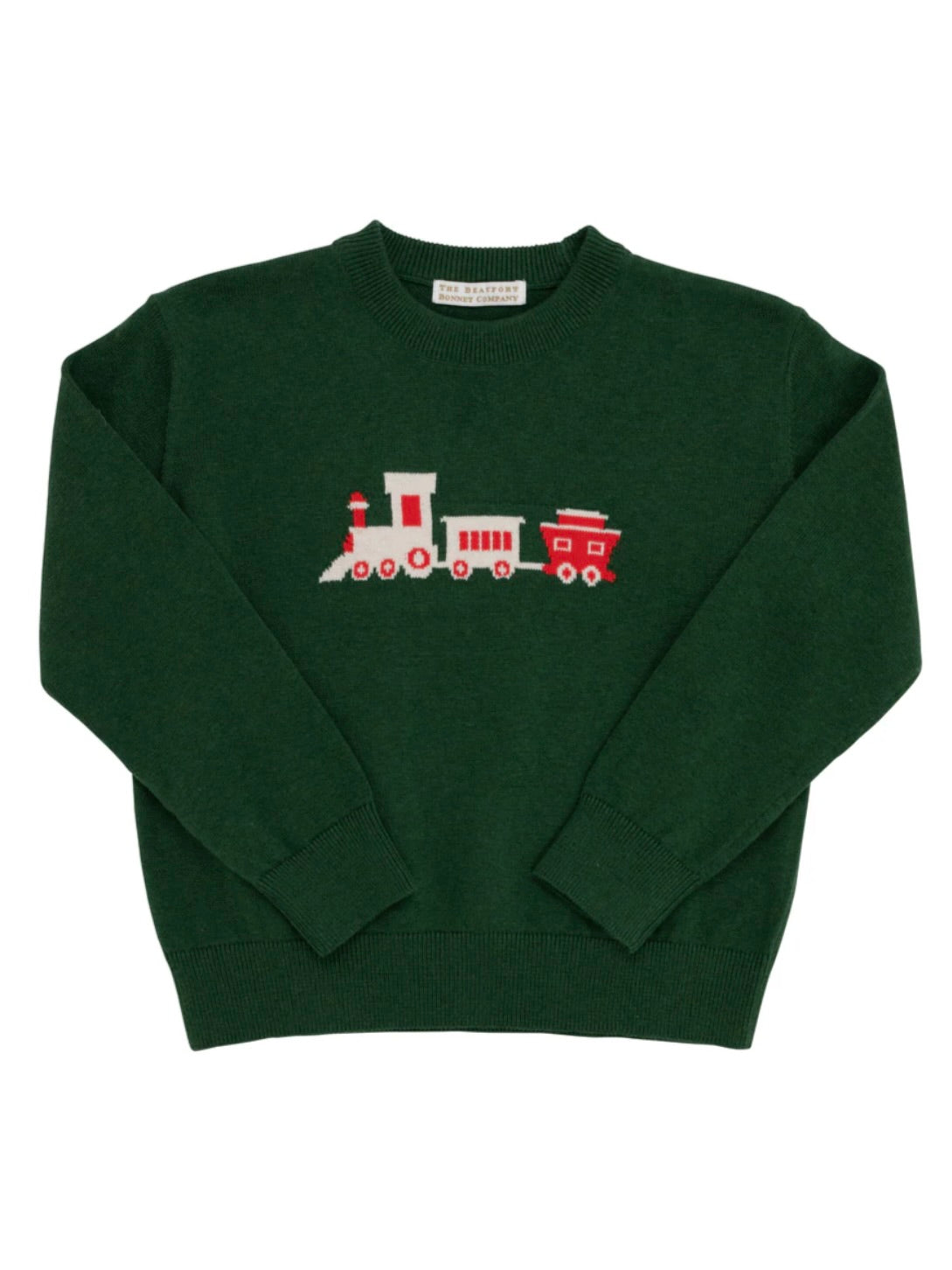 Isaac's Intarsia Sweater - Grier Green Train