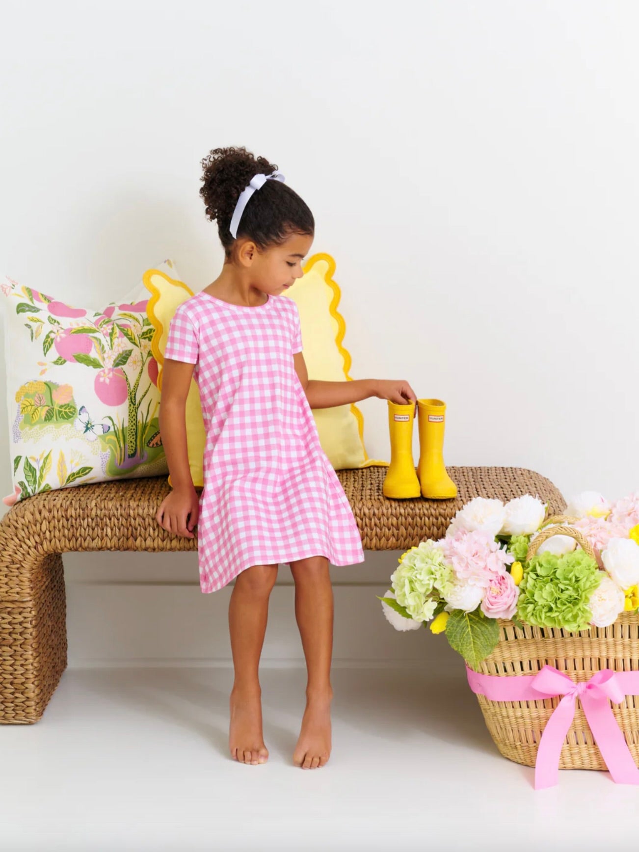 Polly Play Dress - Hamptons Hot Pink Gingham