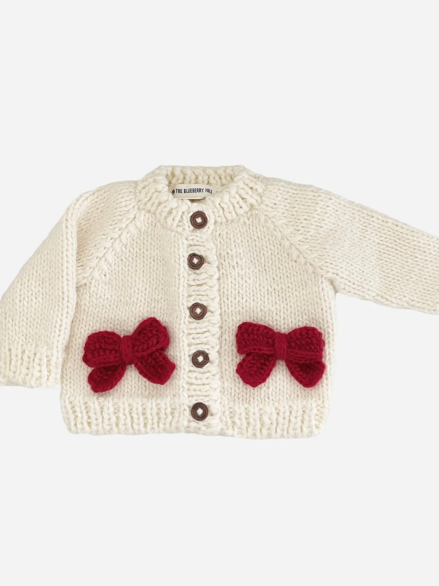 Red Bow Cardigan