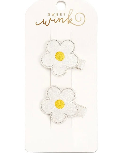 Daisy Flower Clip Set