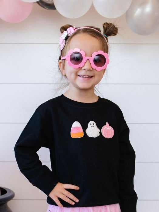 Halloween Treats Patch Sweatshirt