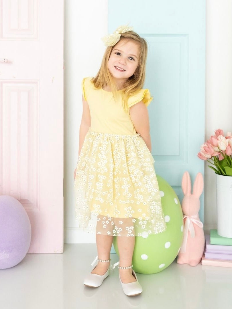 Ditsy Daisy Dress - Sunshine