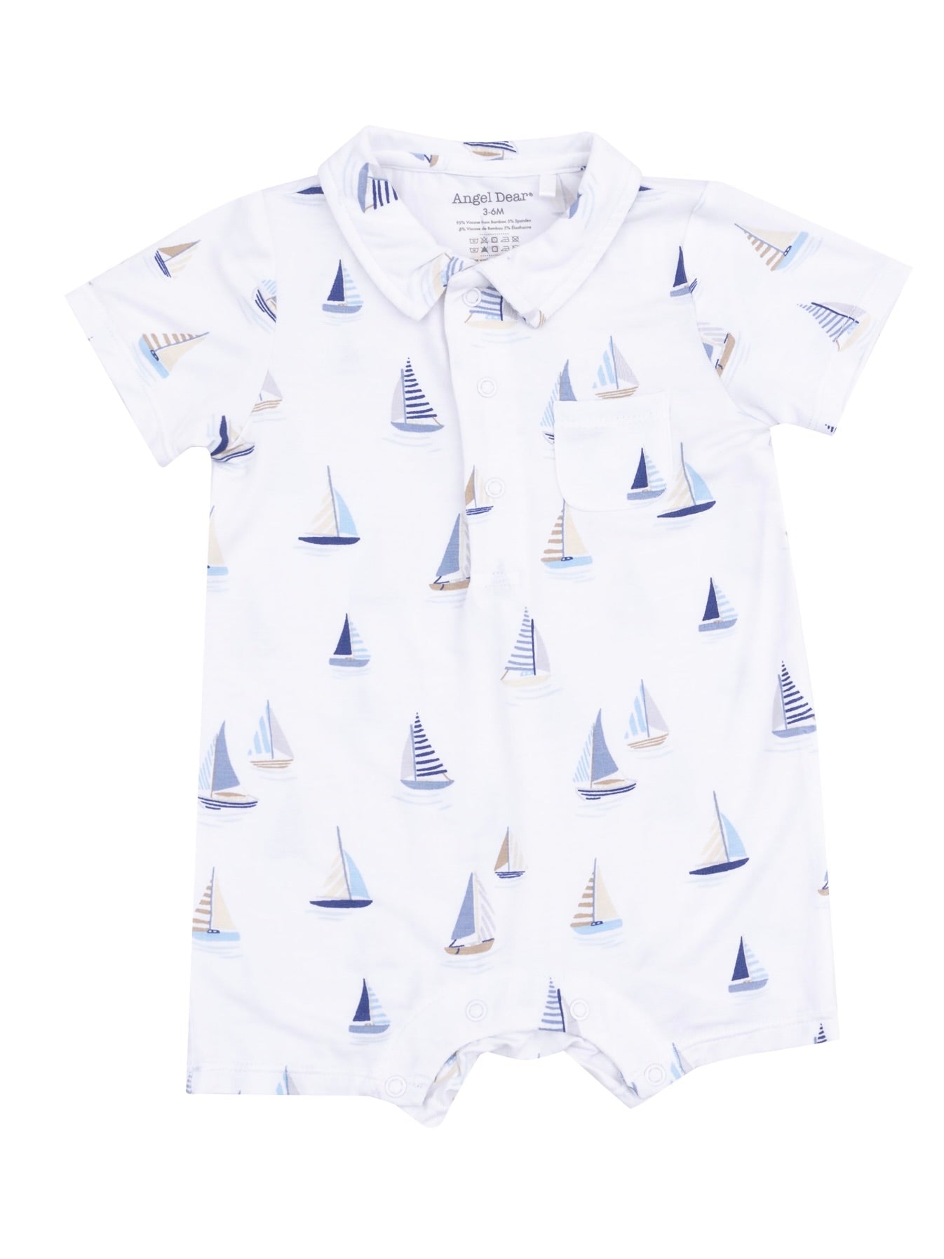 Blue Sailboats Polo Shortie