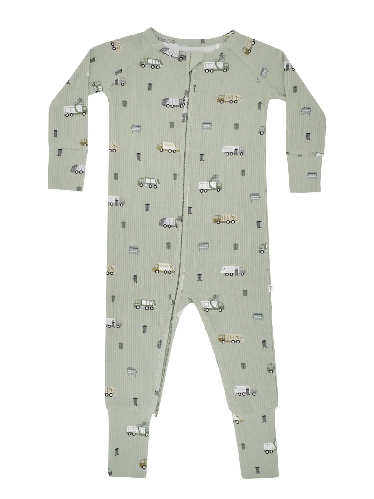 Brave Zip Romper - Trash Trucks