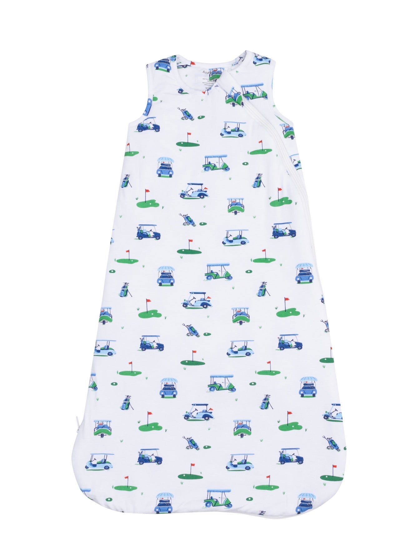 Blue Vintage Golf Carts Sleeping Bag