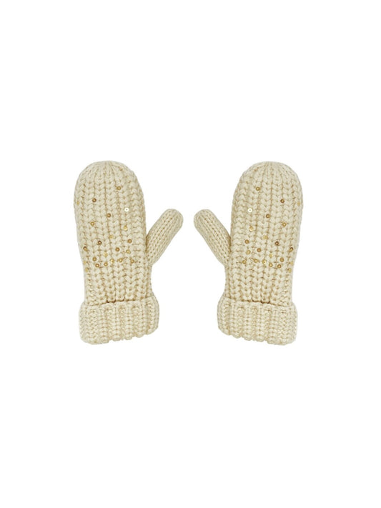 Shimmer Sequin Knitted Mittens