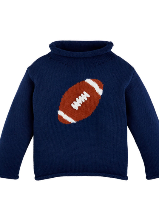 Roll Neck Sweater - Football