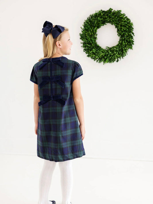 Berwick Black + Nantucket Navy Betts Bow Dress