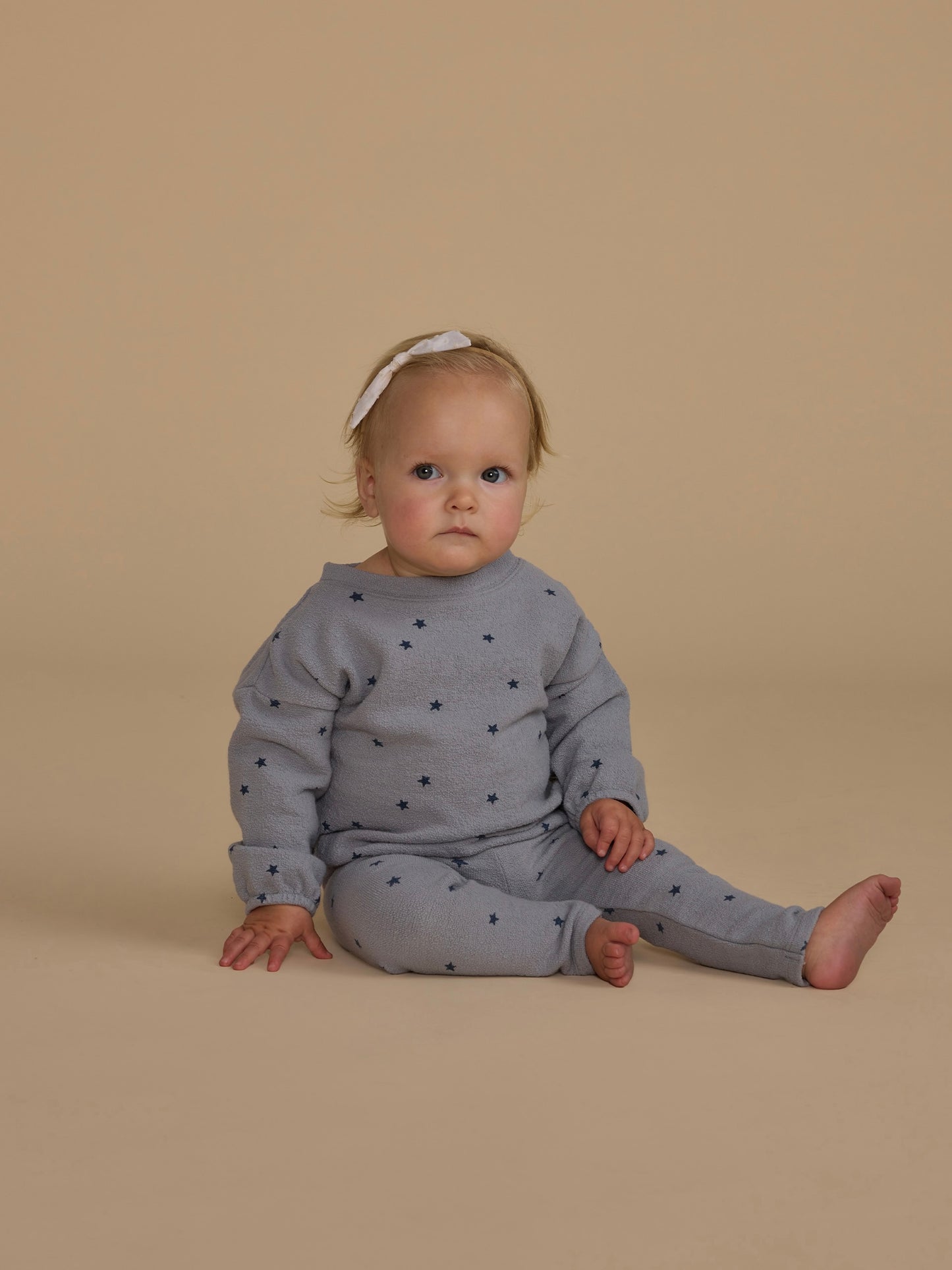 Blue Stars Spongey Knit Set