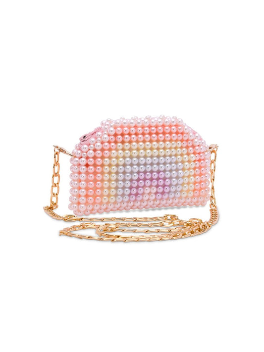 Beaded Crossbody Bag - Rainbow