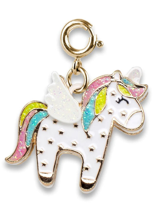 Charm It! Gold Flying Unicorn Charm