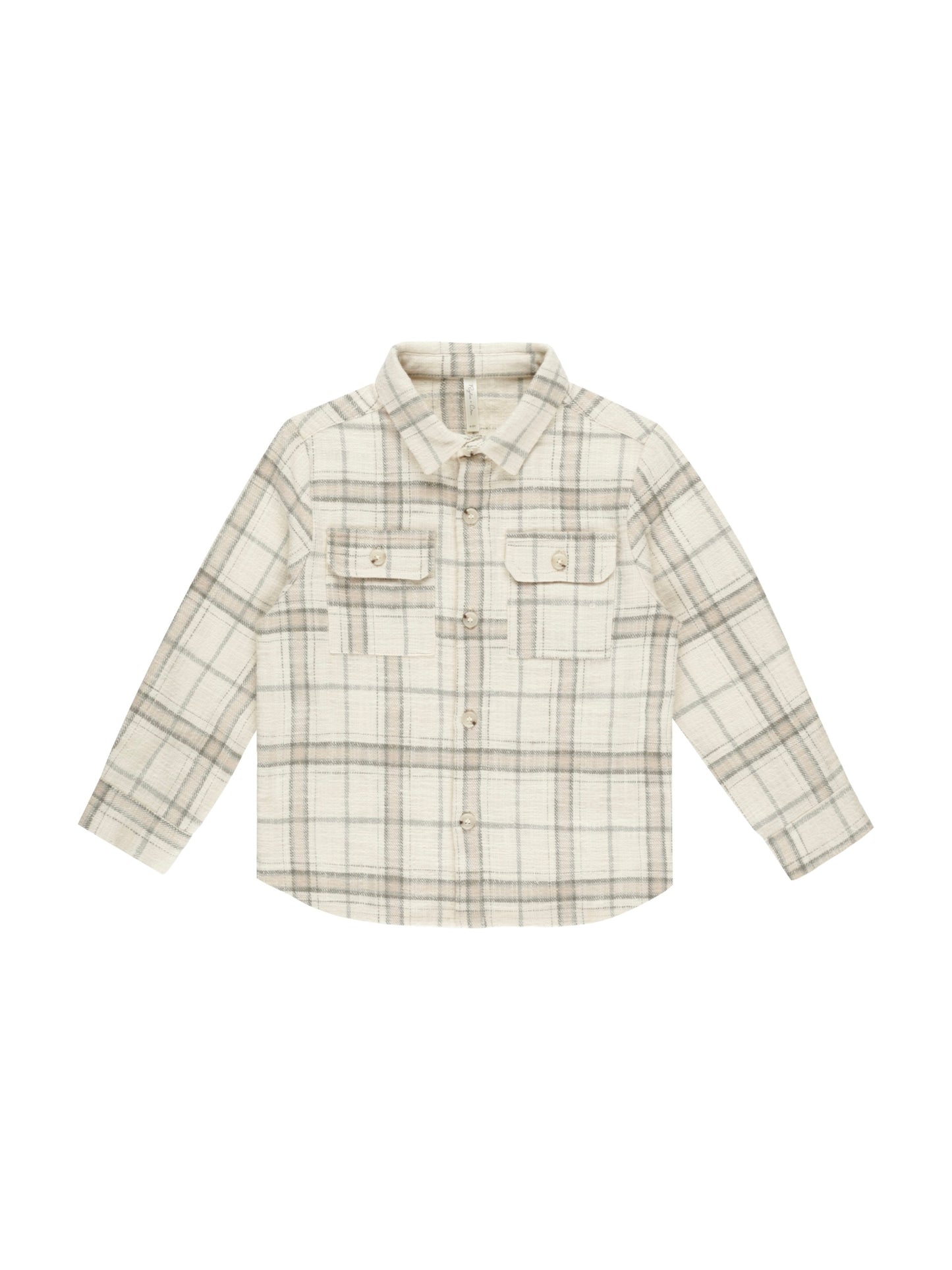 Rustic Plaid Collared Long Sleeve Shirt