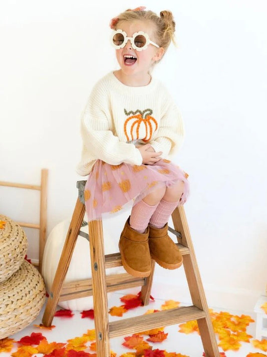 Knit Sweater - Pumpkin