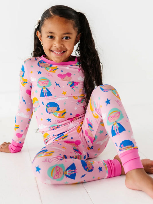 Toddler Pajamas - Pink Superhero