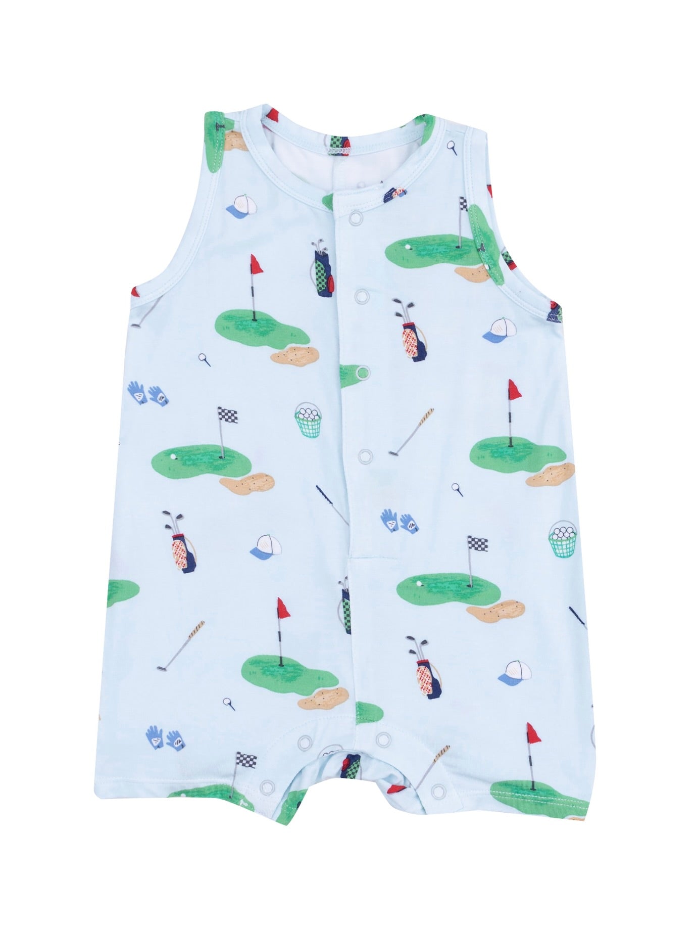 Blue Golf Things Shortie Romper