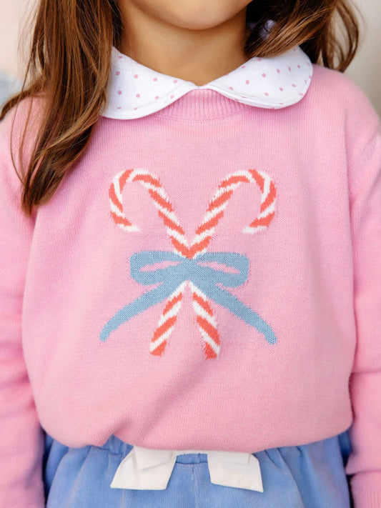 Hamptons Hot Pink Candy Cane Isabelle's Sweater