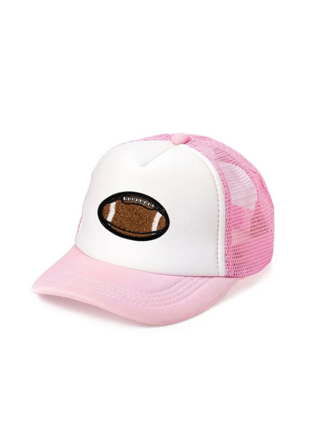 Pink Football Trucker Hat