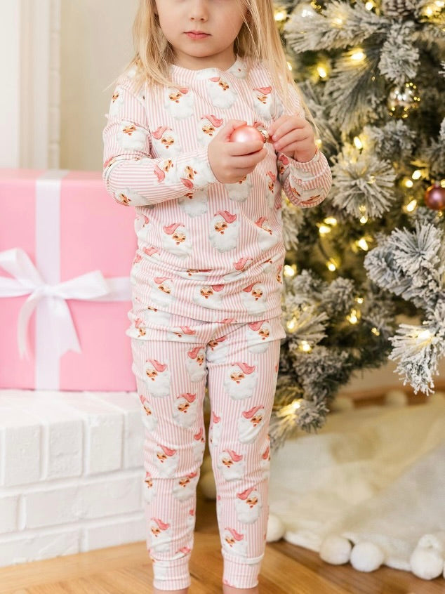 Pink Santa Baby Toddler Pajama Set