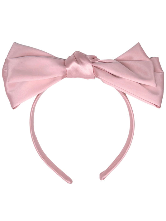 Blush Bow Satin Headband