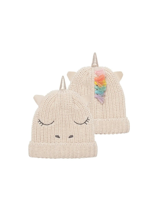 Rainbow Unicorn Knitted Hat 3-6Y