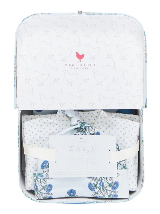 Nesting Box - Blue Bouquet Floral