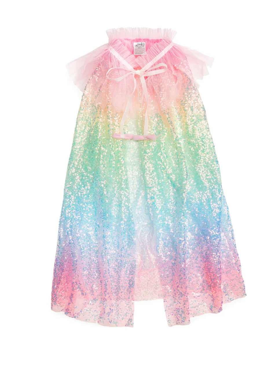 Rainbow Sequin Cape