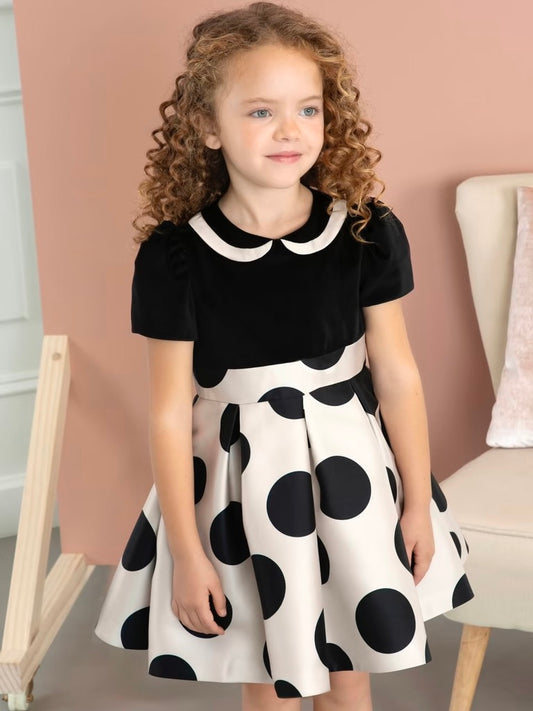 Polka Dot Mikado Dress