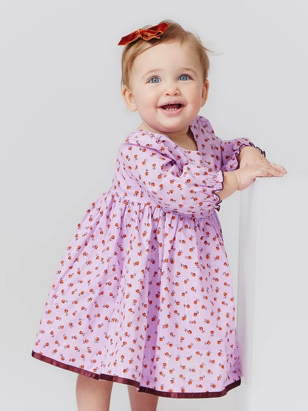 Amma Dress Set - Lavender Tiny Roses