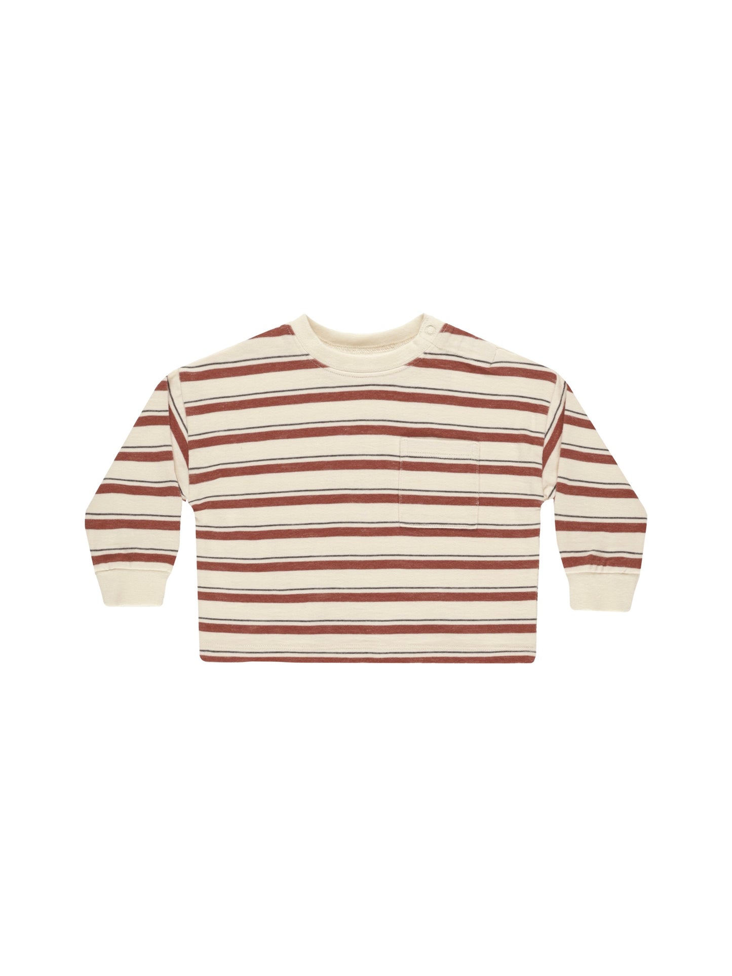 Brick Stripe Relaxed Long Sleeve Tee