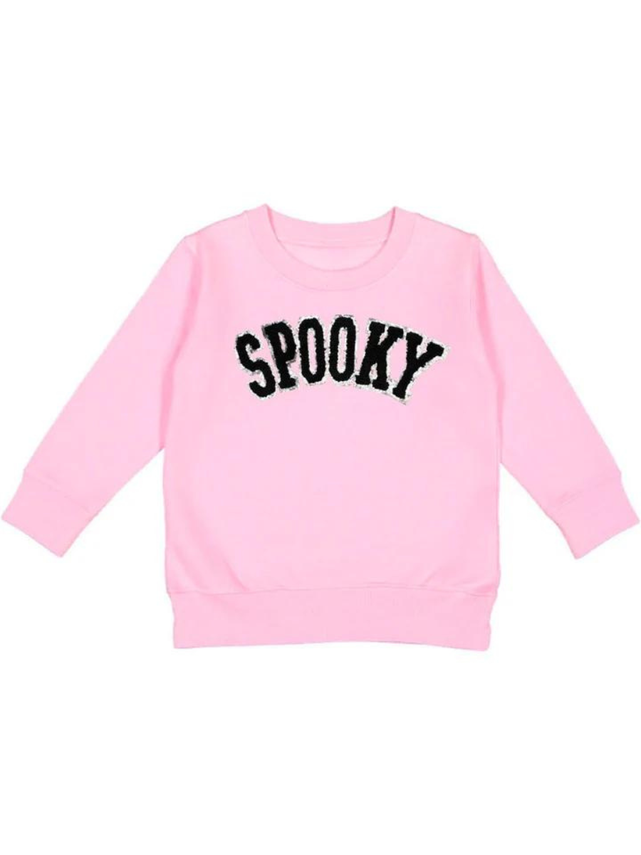 Pink Patch Sweatshirt - Spooky