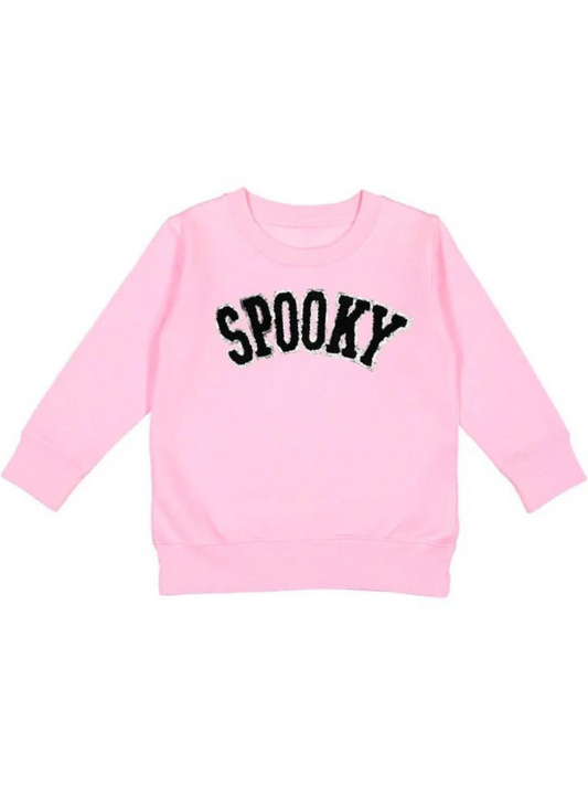 Pink Patch Sweatshirt - Spooky