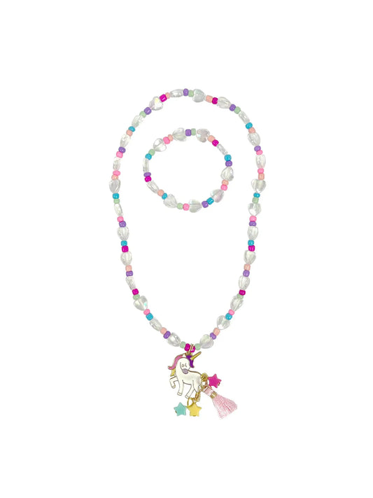 Unicorn Necklace & Bracelet Set